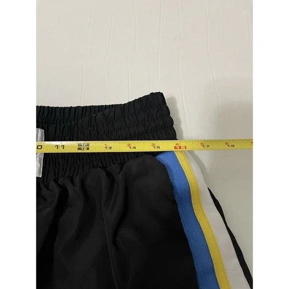 Diesel Boxing/Swim Shorts Men's Size Large Black Striped Rare Mesh‎ Lined